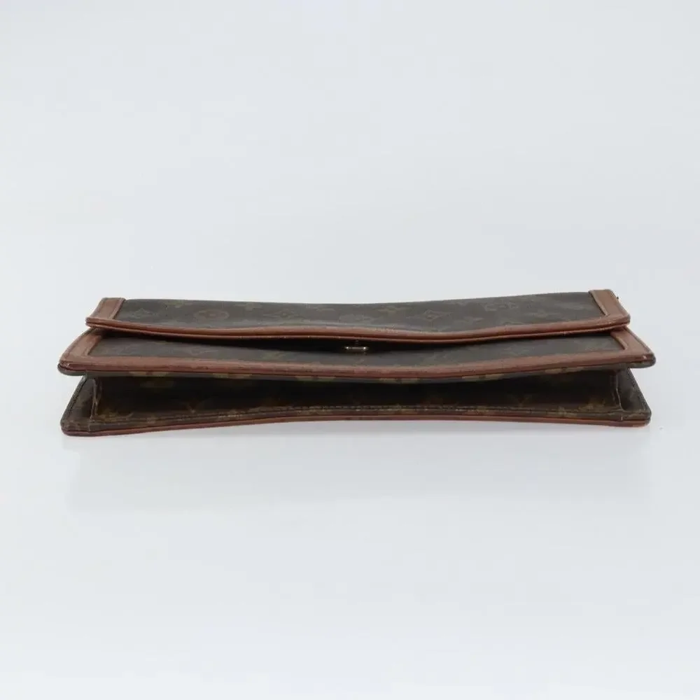 Louis Vuitton Monogram Pochette Dam GM Clutch Bag Brown